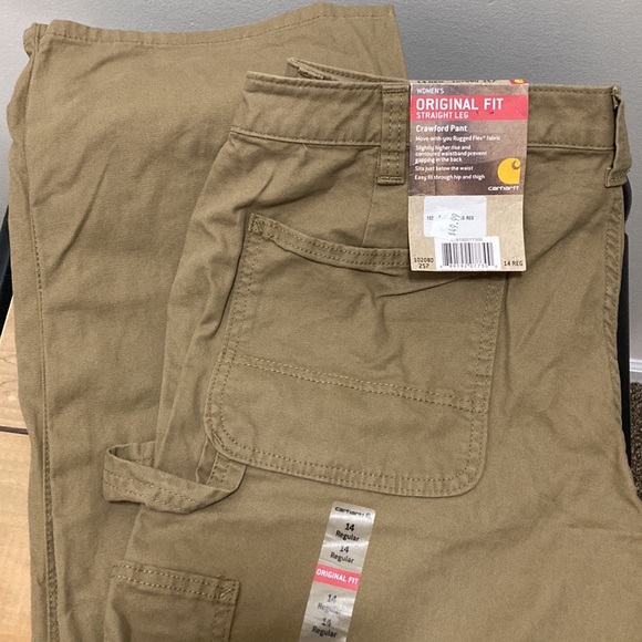Set of Women’s Work pants. Straight leg Size 14. NWT. Carhartt and Ridgecut - Picture 3 of 9
